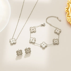 SILVER CLOVER SET