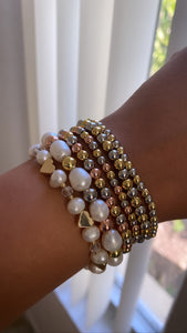 HEART AND PEARL BRACELETS